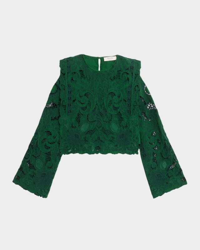Ceci Embroidered Long-Sleeve Top